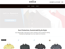 Tablet Screenshot of colloapparel.com